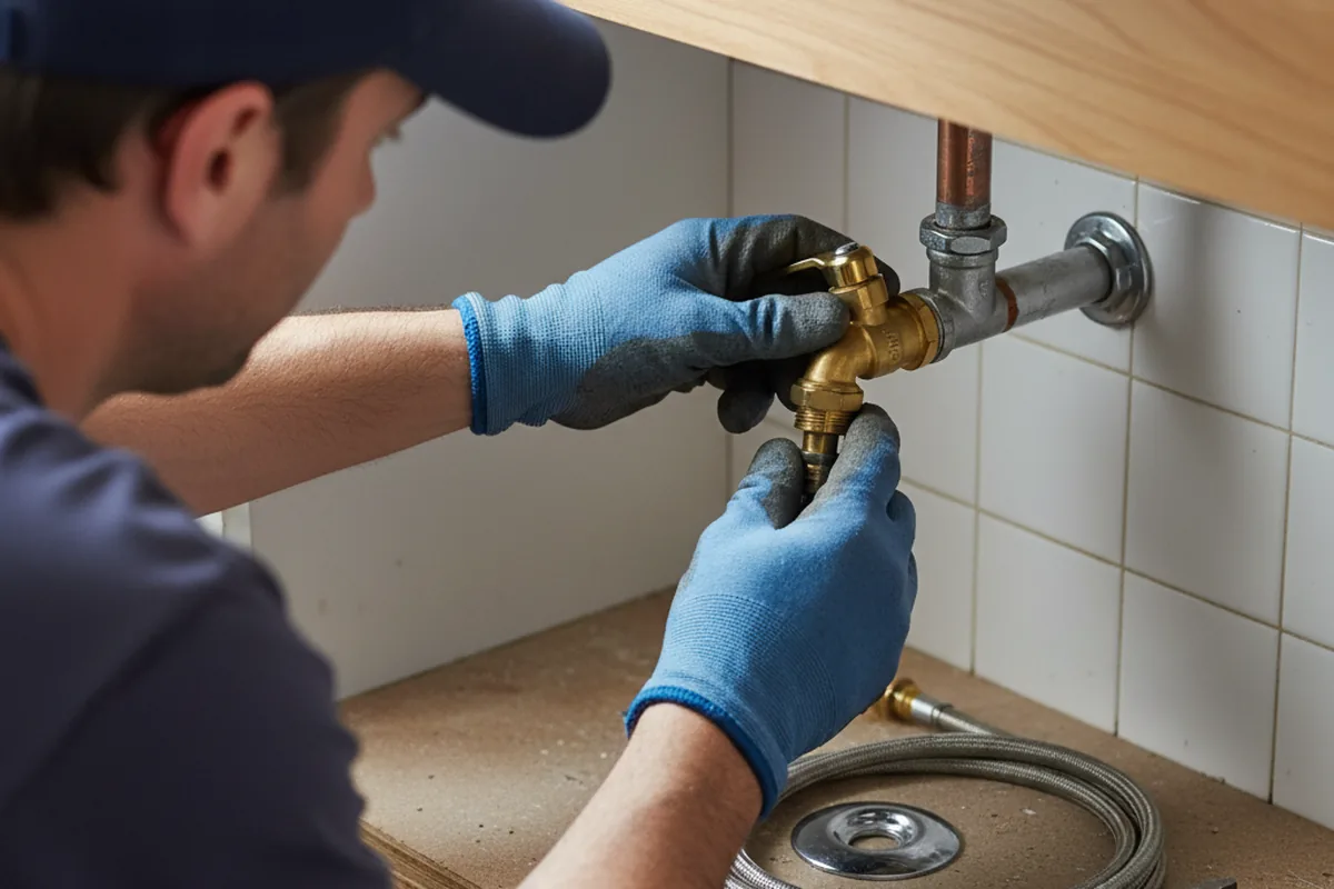 Shutoff valve and fitting work during Faucet and Fixture Repair in Rockland